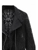 Hollowed Flower Details Black Lace Short Coat