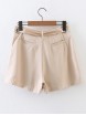 Eyelet Lace Up Waist Shorts