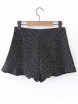 Polka Dot Ruffle Hem Shorts